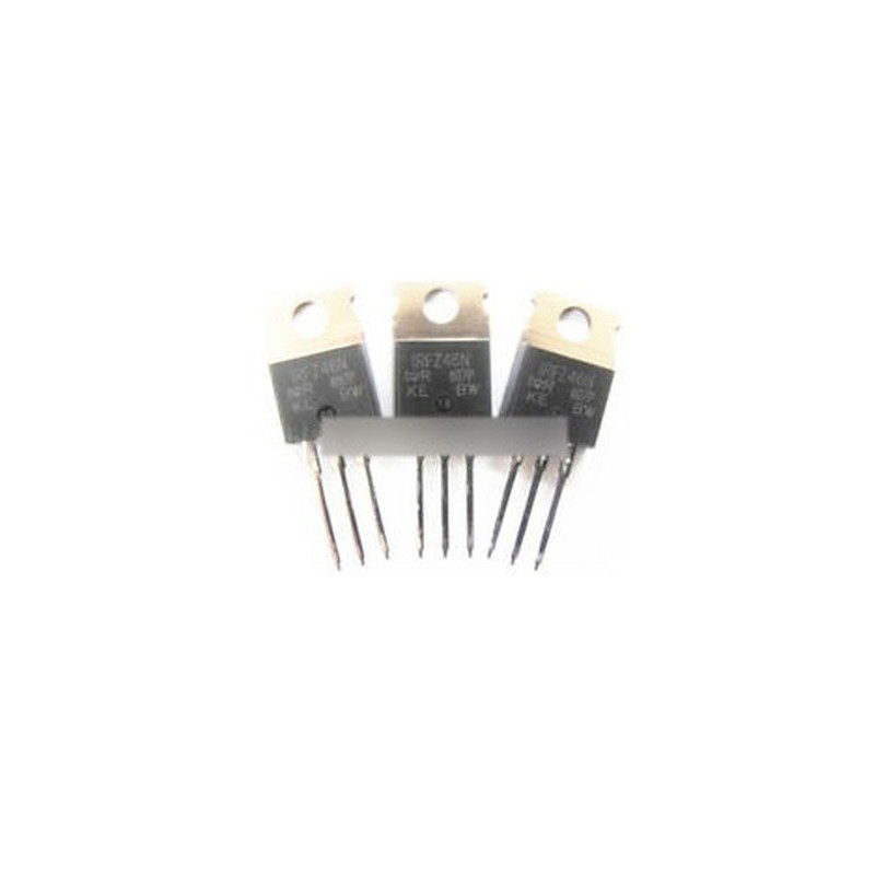 5db IRFZ46 IRFZ46N TO 220 N csatorna 53A 55V tranzisztor MOSFET ÚJ