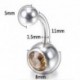 1x kristály köldök piercing test ékszer dísz