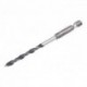 5db HSS Kombinált csavar Tap fúrószár 1/4 "