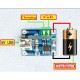 2db 5V Mini USB 1A Lithium akku töltő modul IN