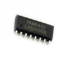 2db SMD PAM8403 3W*2 sztereó Audio erősítő SOP-16