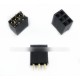 10db 2x3 Pin 2,54 Dupla Egyenes Fej csatlakozó