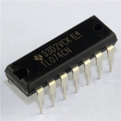 2db TL074 TL074CN IC OP AMP QUAD JFET DIP-14