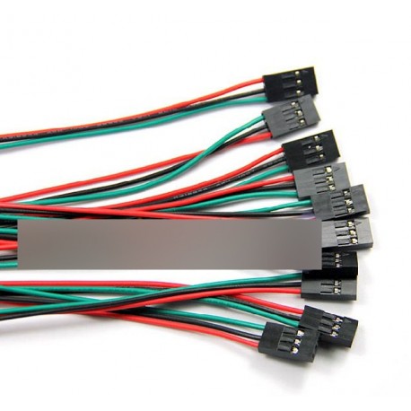 2db 70cm 3pin Kábel szett áthidaló vezeték Arduino
