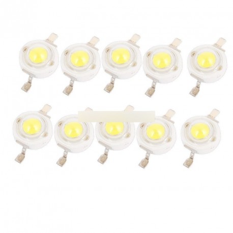 10db 1W Pure White SMD LED gyöngy