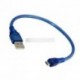 25cm USB 2.0 M - Micro USB 5 pin adat töltő kábel