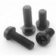 50db M3 x 10mm Fekete Phillips kerek fejű csavar