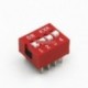 10db Switch modul 2,54 4-Bit 4 pozíció DIP