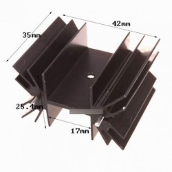 35x42x25.4mm IC Alumínium hűtőborda MOSFET