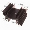 35x42x25.4mm IC Alumínium hűtőborda MOSFET