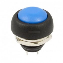 2db 12mm Vízálló Pillanatnyi ON/OFF nyomógomb kék