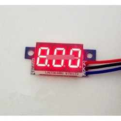 Piros LED Panel Meter digitális voltmérő DC 0-30V