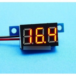 DC 3.3V-30V Sárga LED Panel Meter Mini lítium akku