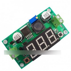 LM2596 DC-DC  konverter modul piros voltmérő