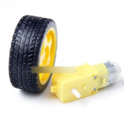 Arduino Robot Műanyag Kerék DC 3-6v Gear Motor