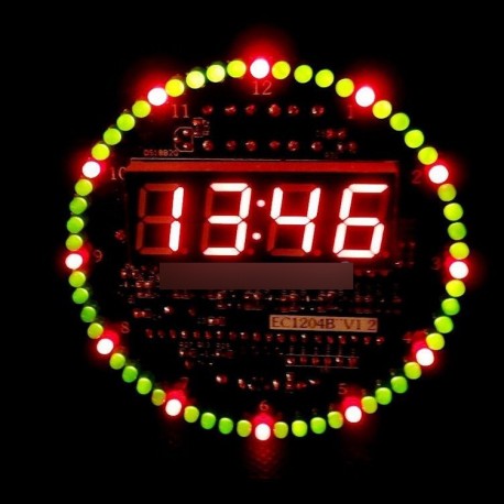 DIY Forgó LED Elektronikus digitális óra szett