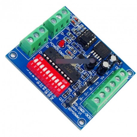 DMX-512  szabályozó LED színpadi világítás CMOS