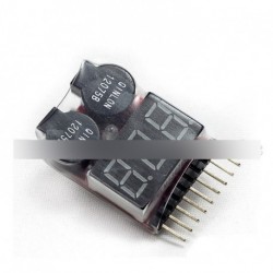 10db Lipo Li-ion akku Feszültség Rezgő riasztás