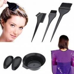 5db fodrászati ​​ecset tál Szalon hajfestő készlet