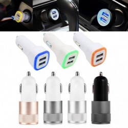 Univerzális autós töltő LED dupla USB port adapter mobiltelefonokhoz