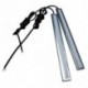2db 17cm világos fényes 12V vízálló COB autó LED ködlámpa ultrafehér lámpa