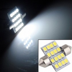 1db 31mm 16SMD 1210 autós beltéri LED izzó burkolat  fény