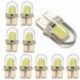1 db T10 194 168 W5W COB 8SMD LED Szilícium-dioxid fényes fényforrás Fehér