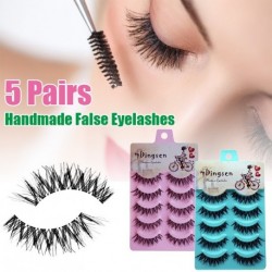 5pár természetes kézzel készített lágy műszempilla