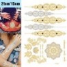 Mandala mintás ideiglenes Tetoválás - vízálló matrica - unisex