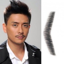 100% emberi hajból készült férfi műbajúsz