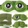 1x Aranyos állítható béka 3D szemhéjárnyaló alvómaszk anime vicces ajándék