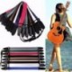 fekete - Minőség Állítható Színes Gitár Strap Nylon Bass öv Musical Instrument
