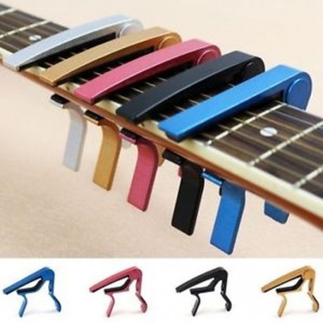 Cserélhető Gyorshajtás Gyorscsere Guitar Capo Alumínium Alloy kulcsos szorító