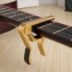 Piros - Guitar Capo fekete alumínium rugó elektromos akusztikus szorító gyors kioldása