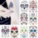 Ideiglenes Tetoválás - vízálló matrica - unisex - Tetovált fejekkel - Halloween mintákkal - Többféle mintával
