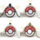 Anime Pokemon Pokeball Cabochon üveg kupola medál nyaklánc ékszer ezüst lánc