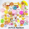 20db Jumbo közepes mini Random Squishy puha vegyes telefon díszek