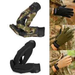 1 pár Kültéri sport Camouflage férfi katonai mintás kesztyű lovaglás vadászat