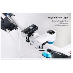 300LM kerékpáros kerékpár LED lámpa USB újratölthető kerékpáros fej világító fáklya Új