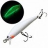 1x kemény műanyag Bait 3D Crankbait világító műcsali horoggal