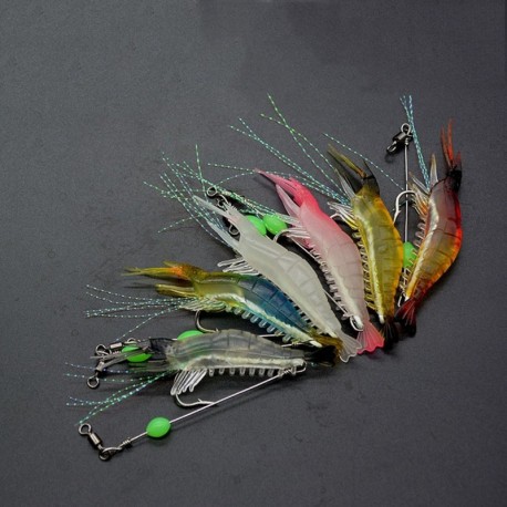 1x sőtétben világító 9.5 cm bait crabkbait műcsali horgász kiegészítő horoggal