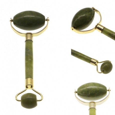 1x Hordozható Jade kő arc Guasha Relax masszírozó roller