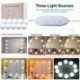 10 LED Vanity Mirror Lights Kit smink Hollywood tükör 3 színes világítási módok szépség