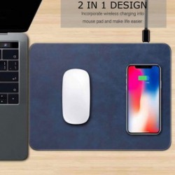1x Vezeték nélküli gyors töltő egérpad QI töltő iPhone X 8 Samsung S9 S8 S6