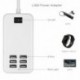 1x Többportos USB gyors töltő 6-portos adapter fali AC tápegység US / EUPlug