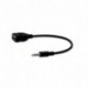 1x Audio AUX-csatlakozó 3,5 mm férfi és USB 2.0 típusú A típusú női OTG átalakító adapter kábel