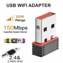 USB Wifi adapter Vezeték nélküli hálózati kártya Ethernet Antena Wifi vevő USB AC 2.4G PC Wi-Fi