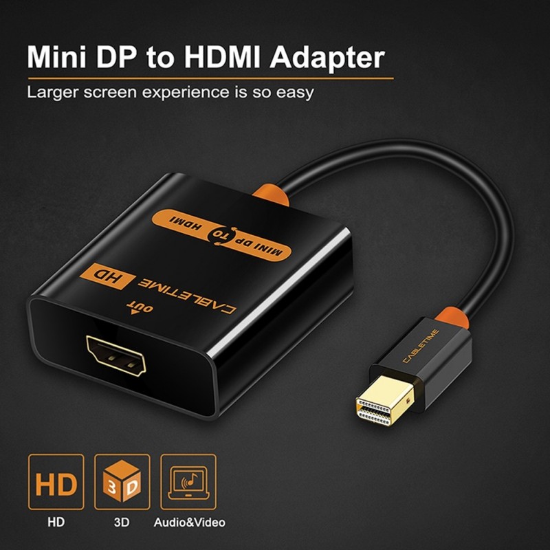 Mini Displayport Mini Dp Thunderbolt Hdmi Adapter 1080p 5342