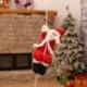 Kötélen mászó Mikulás - Télapó figura - Karácsonyi dekoráció - 22cm
