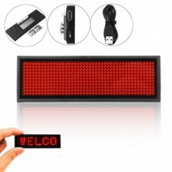 1x Mini LED digitális programozható újratölthető üzenő üzenet tábla